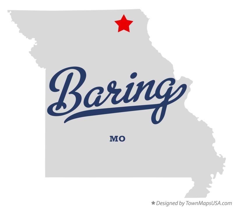 Map of Baring Missouri MO