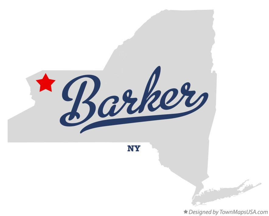 Map of Barker New York NY