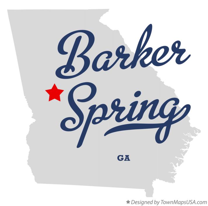 Map of Barker Spring Georgia GA