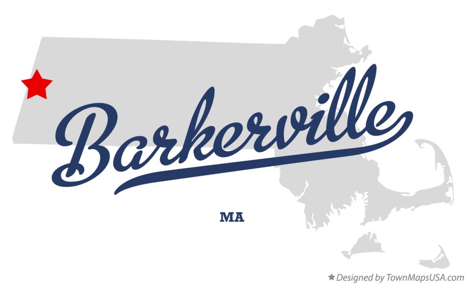 Map of Barkerville Massachusetts MA
