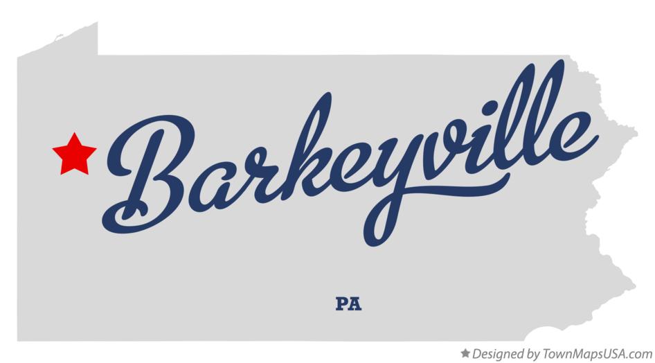 Map of Barkeyville Pennsylvania PA