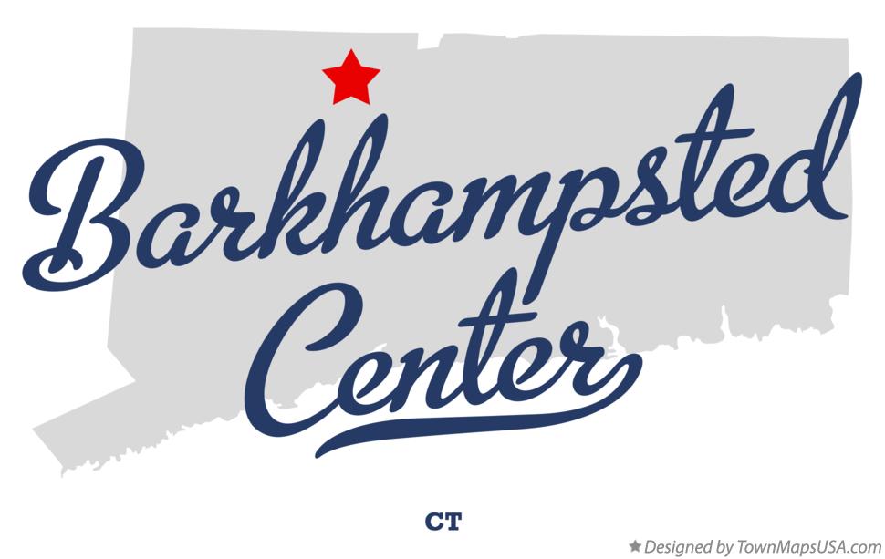 Map of Barkhampsted Center Connecticut CT