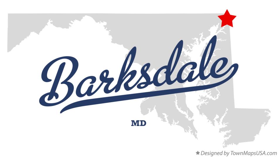 Map of Barksdale Maryland MD