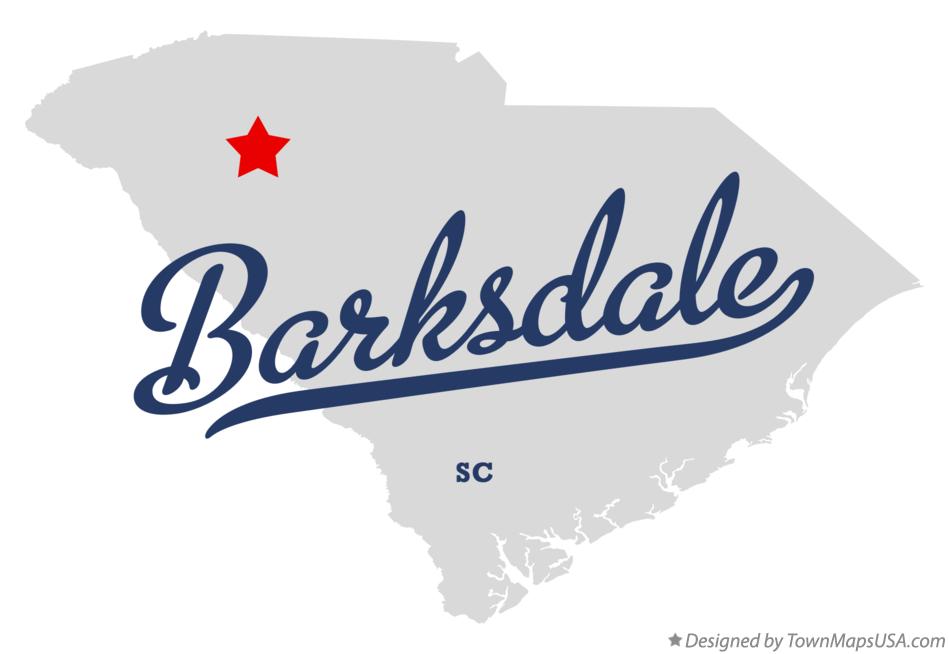 Map of Barksdale South Carolina SC