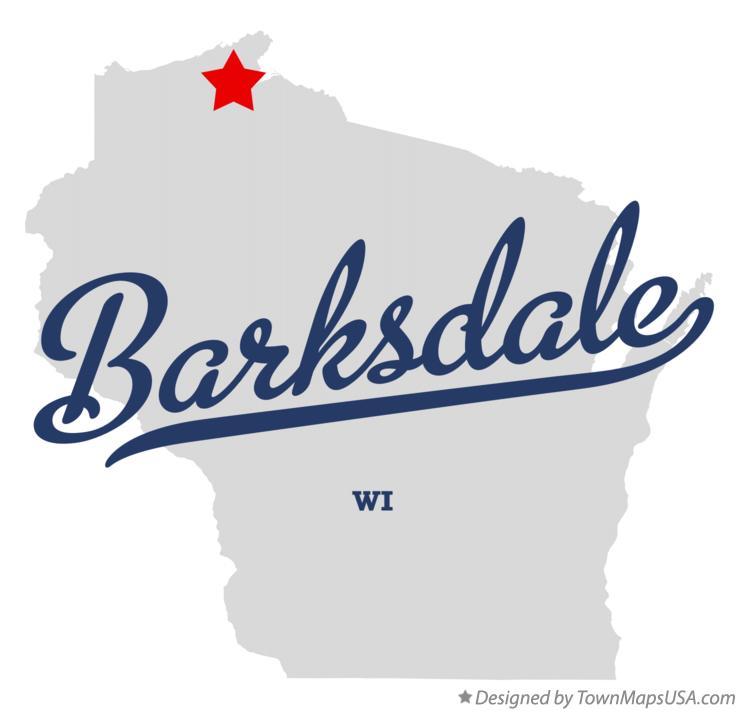 Map of Barksdale Wisconsin WI