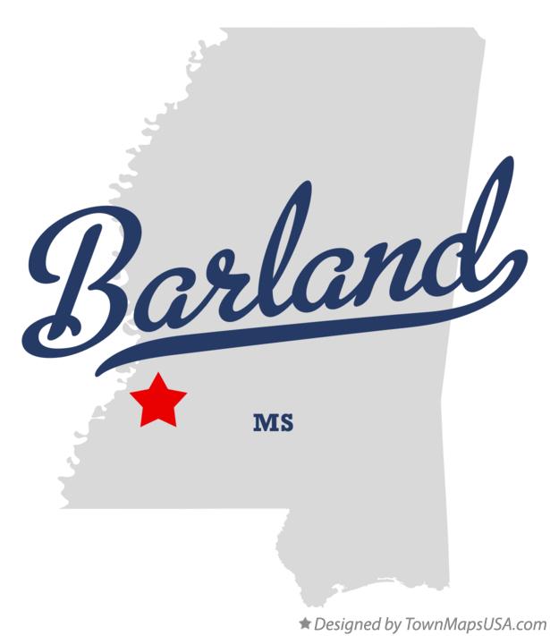 Map of Barland Mississippi MS