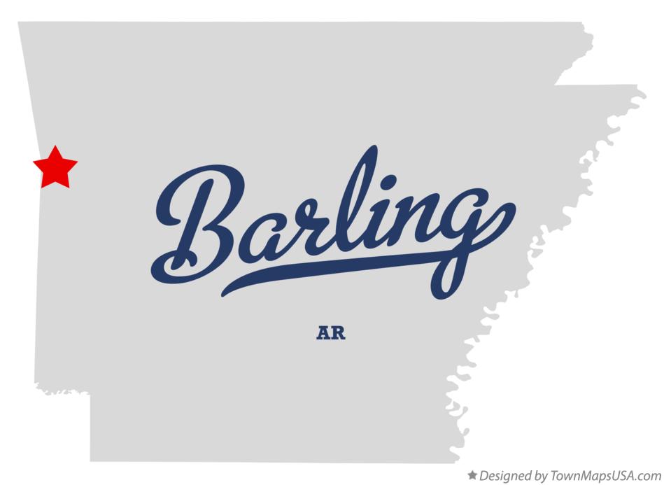 Map of Barling Arkansas AR