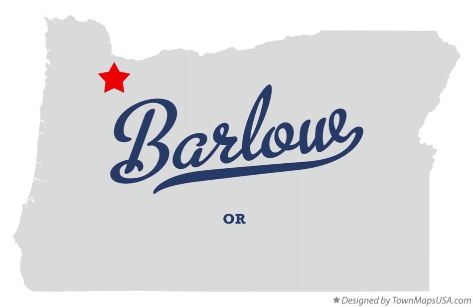 Map of Barlow Oregon OR