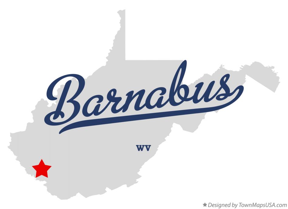 Map of Barnabus West Virginia WV