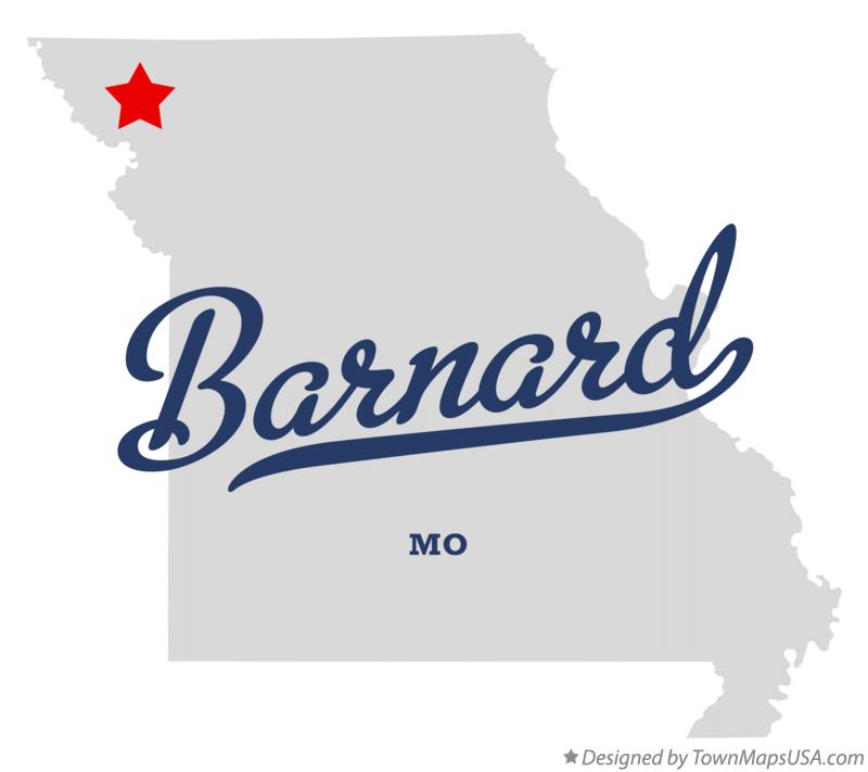 Map of Barnard Missouri MO