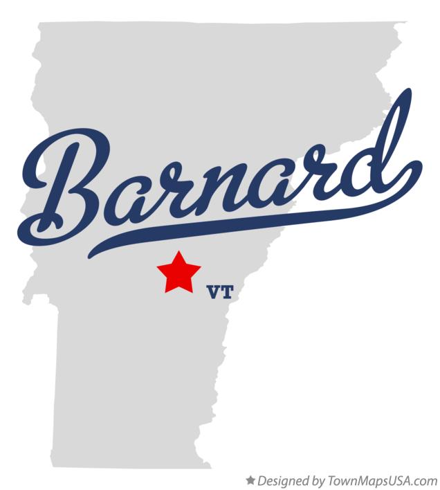Map of Barnard Vermont VT