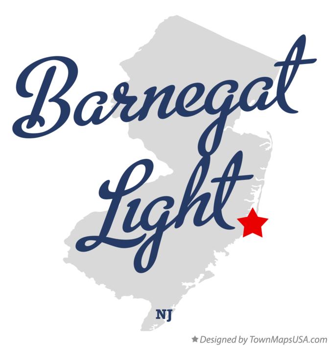 Map of Barnegat Light New Jersey NJ