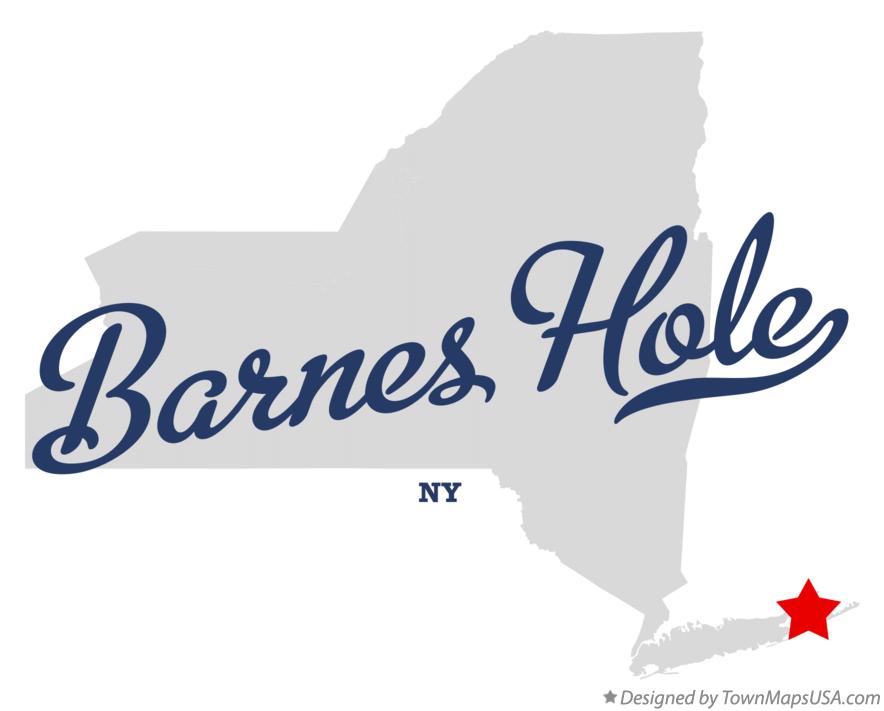 Map of Barnes Hole New York NY