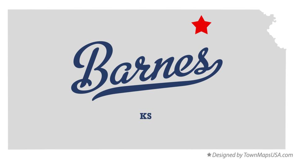 Map of Barnes Kansas KS