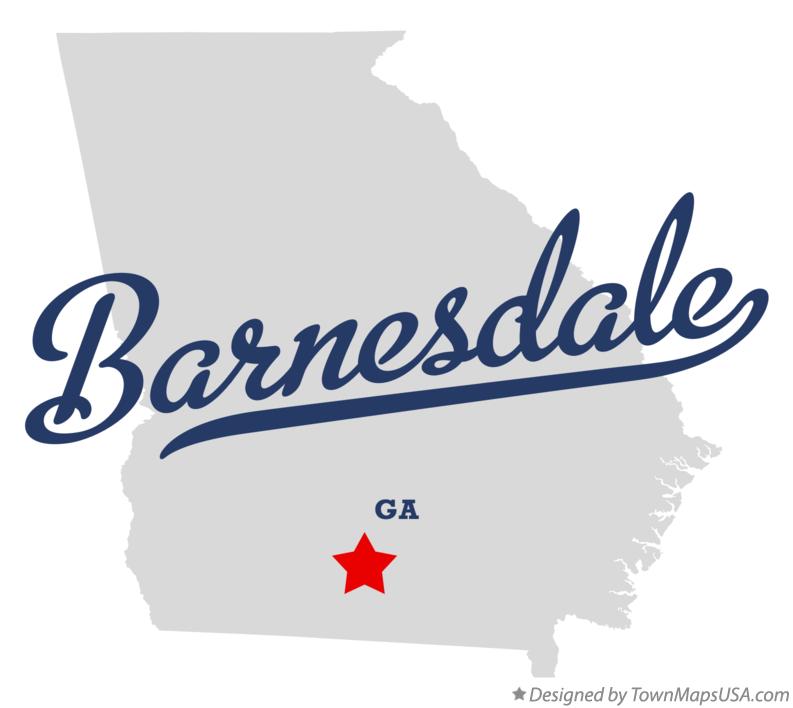 Map of Barnesdale Georgia GA