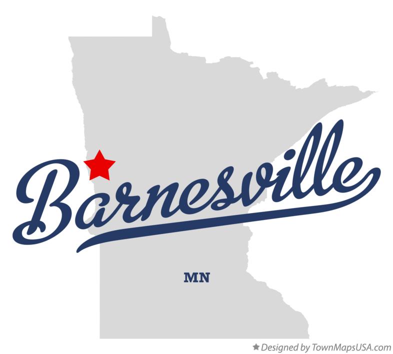 Map of Barnesville Minnesota MN