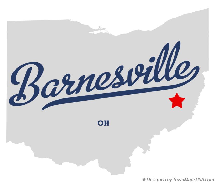 Map of Barnesville Ohio OH