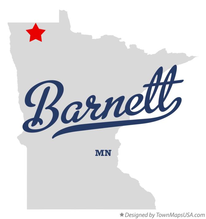 Map of Barnett Minnesota MN