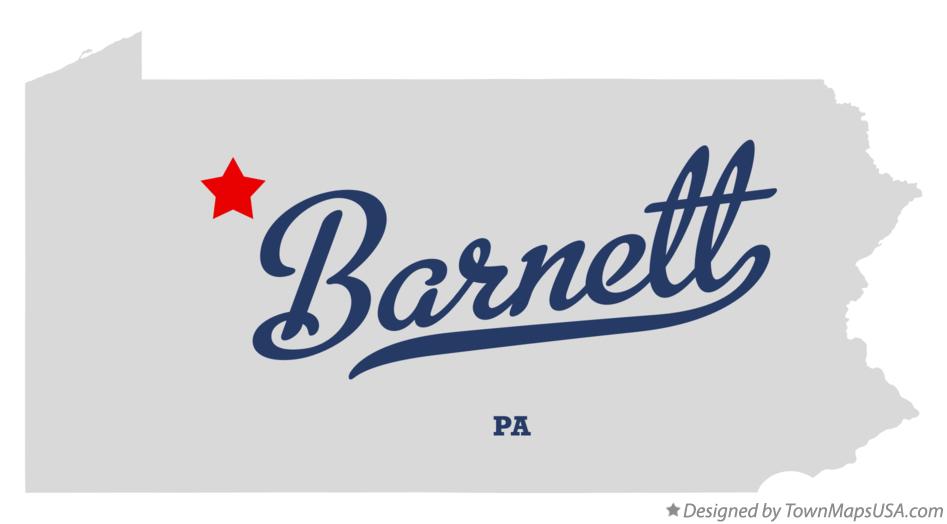 Map of Barnett Pennsylvania PA