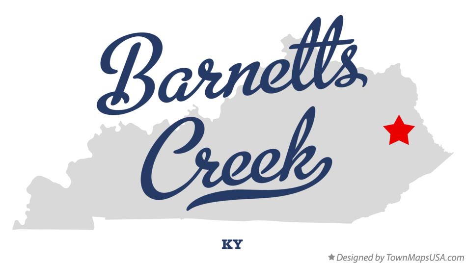 Map of Barnetts Creek Kentucky KY