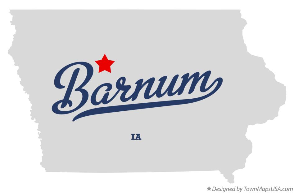Map of Barnum Iowa IA