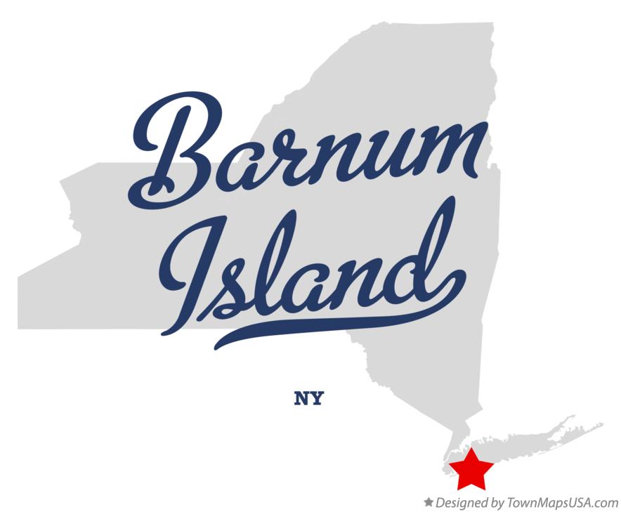 Map of Barnum Island New York NY