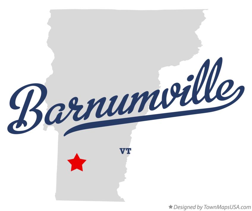 Map of Barnumville Vermont VT