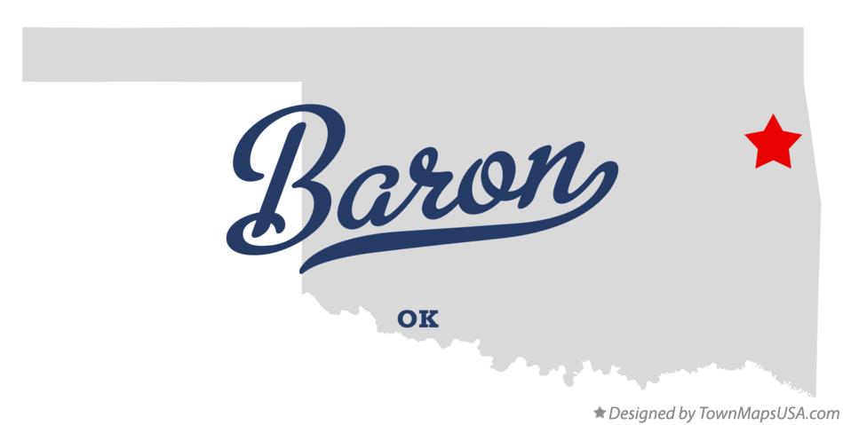 Map of Baron Oklahoma OK