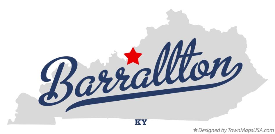 Map of Barrallton Kentucky KY