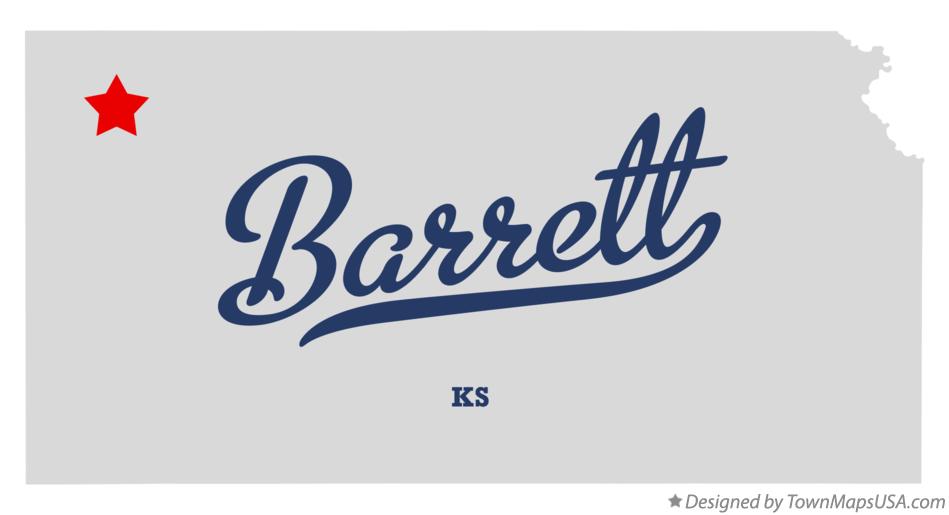 Map of Barrett Kansas KS