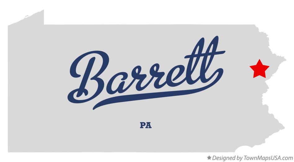 Map of Barrett Pennsylvania PA