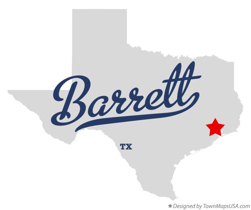 Map of Barrett Texas TX