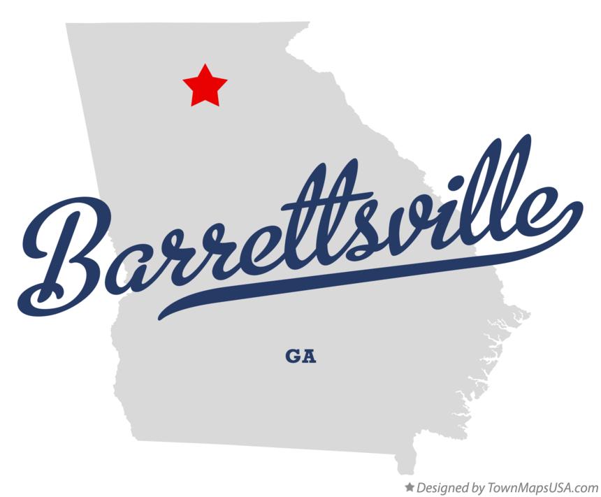 Map of Barrettsville Georgia GA