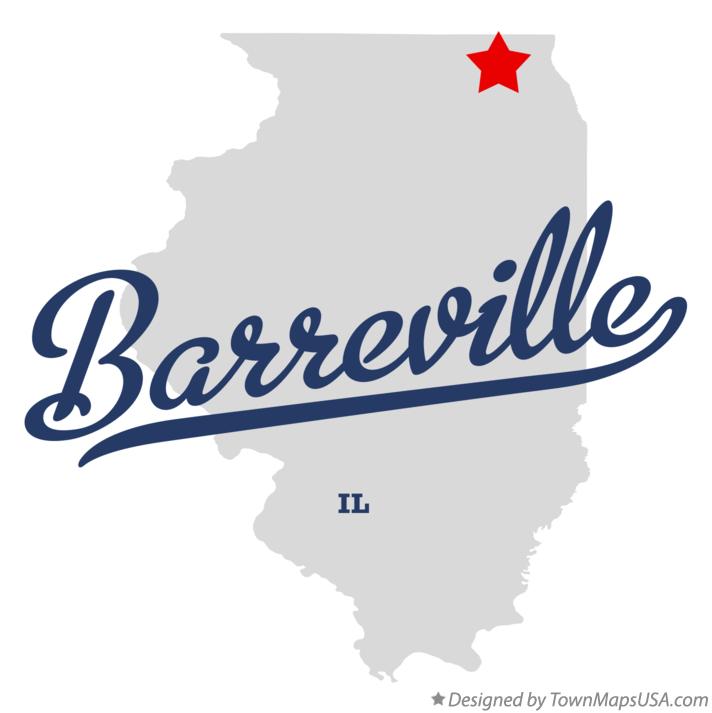 Map of Barreville Illinois IL