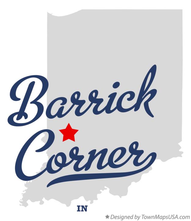 Map of Barrick Corner Indiana IN