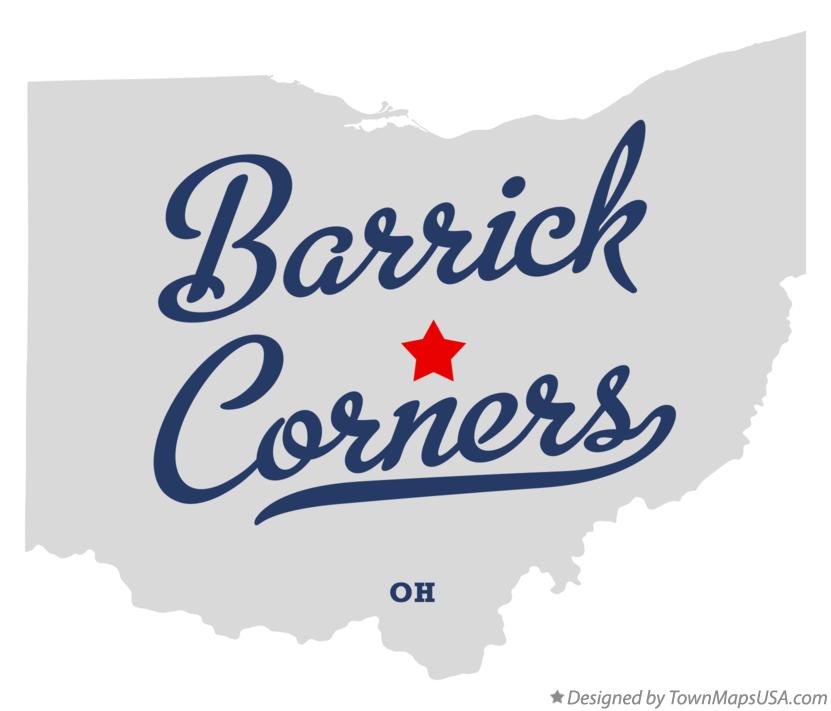 Map of Barrick Corners Ohio OH