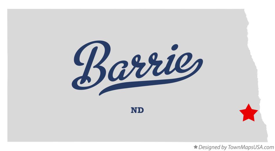 Map of Barrie North Dakota ND