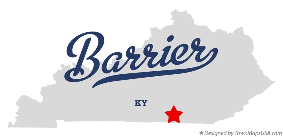 Map of Barrier Kentucky KY