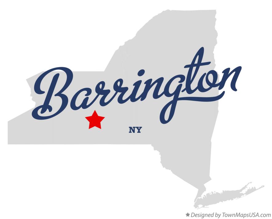 Map of Barrington New York NY