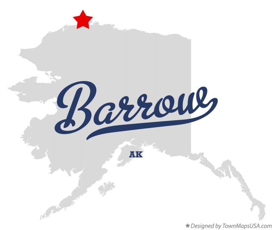 Map of Barrow Alaska AK