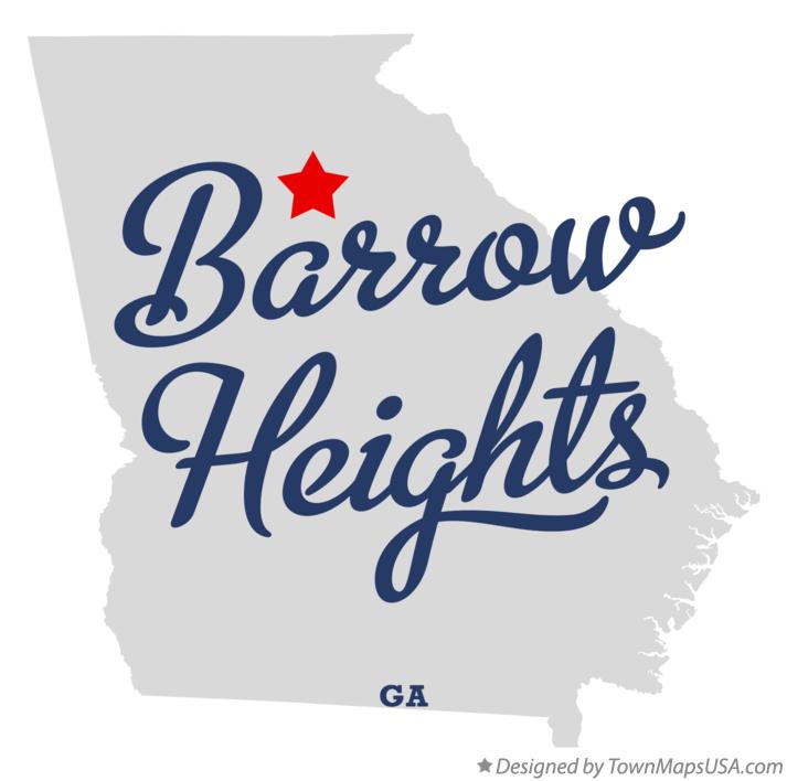 Map of Barrow Heights Georgia GA