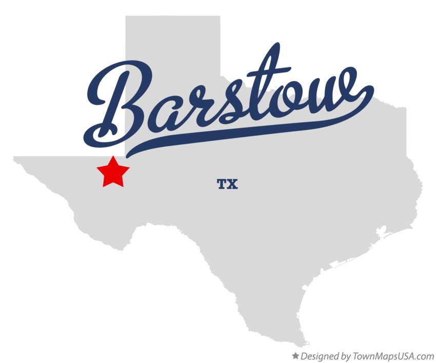 Map of Barstow Texas TX