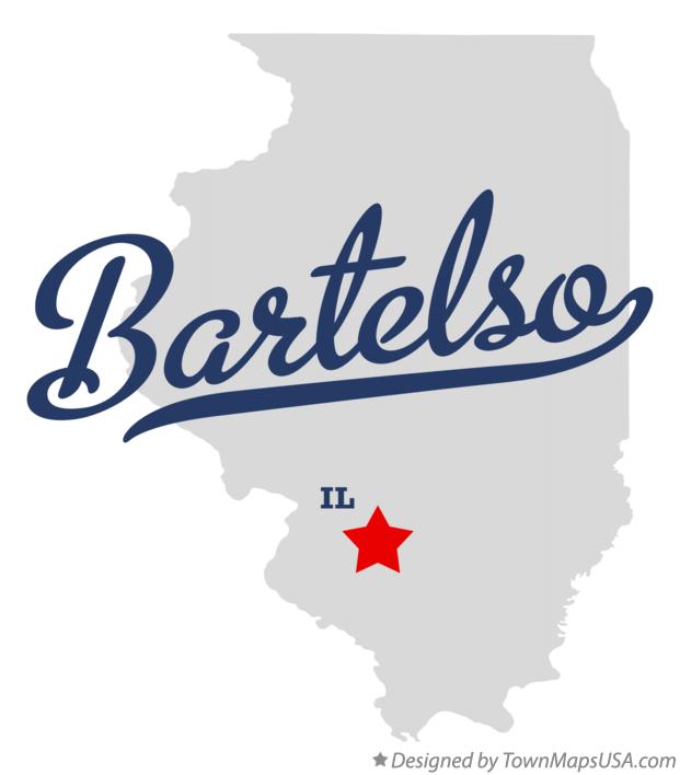 Map of Bartelso Illinois IL