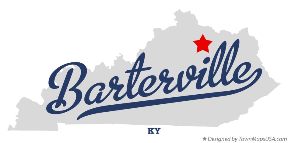 Map of Barterville Kentucky KY