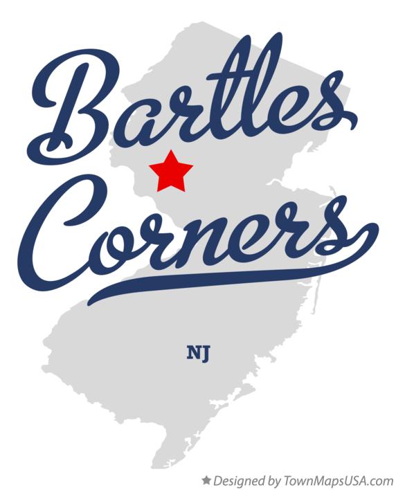 Map of Bartles Corners New Jersey NJ