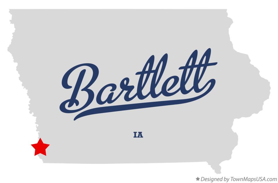 Map of Bartlett Iowa IA