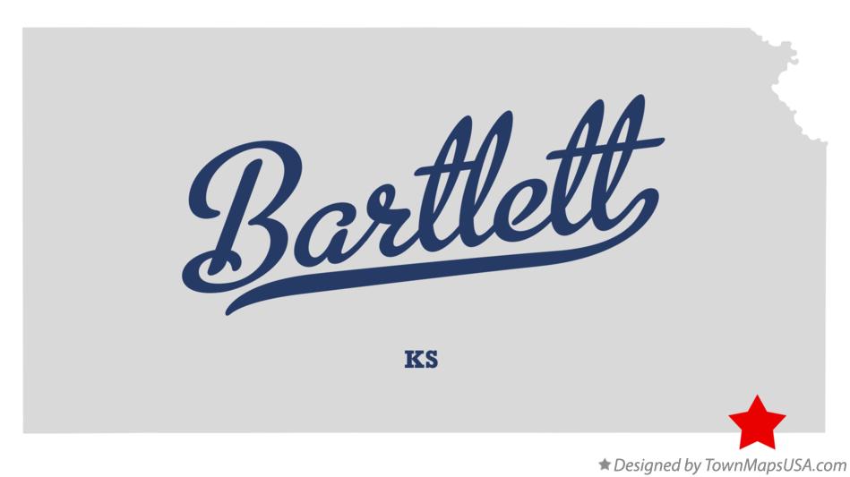 Map of Bartlett Kansas KS