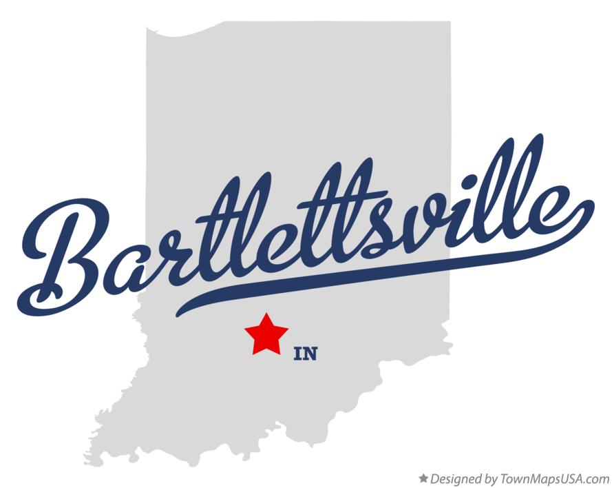 Map of Bartlettsville Indiana IN