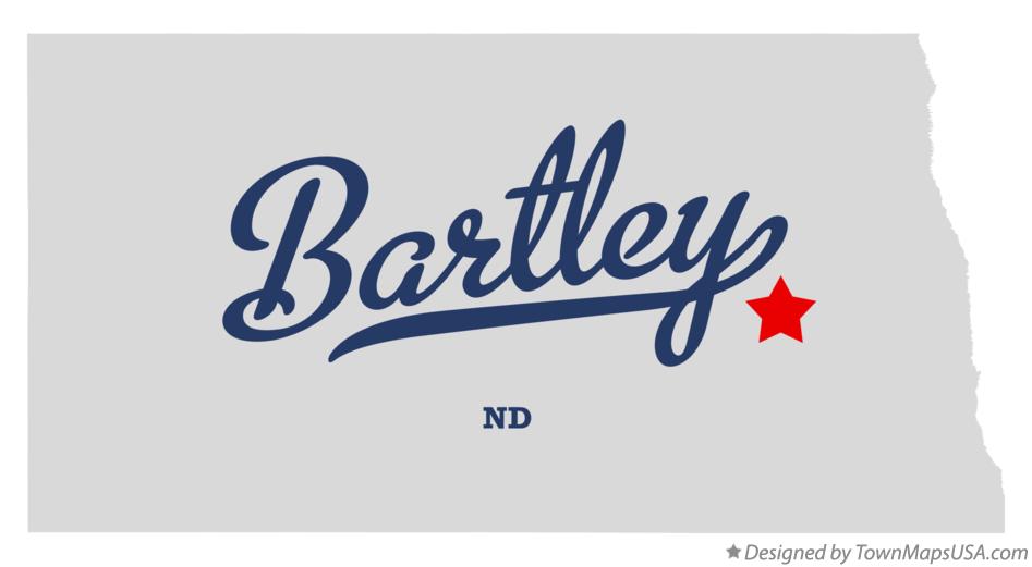 Map of Bartley North Dakota ND