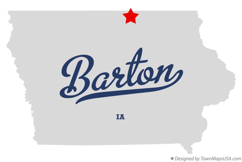 Map of Barton Iowa IA